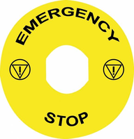 Маркировка для грибовидных кнопок аварийного останова EMERGENCE\STOP